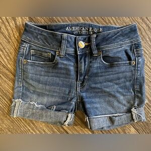 American Eagle Outfitters Blue Low Rise Shorts for Women Size 0